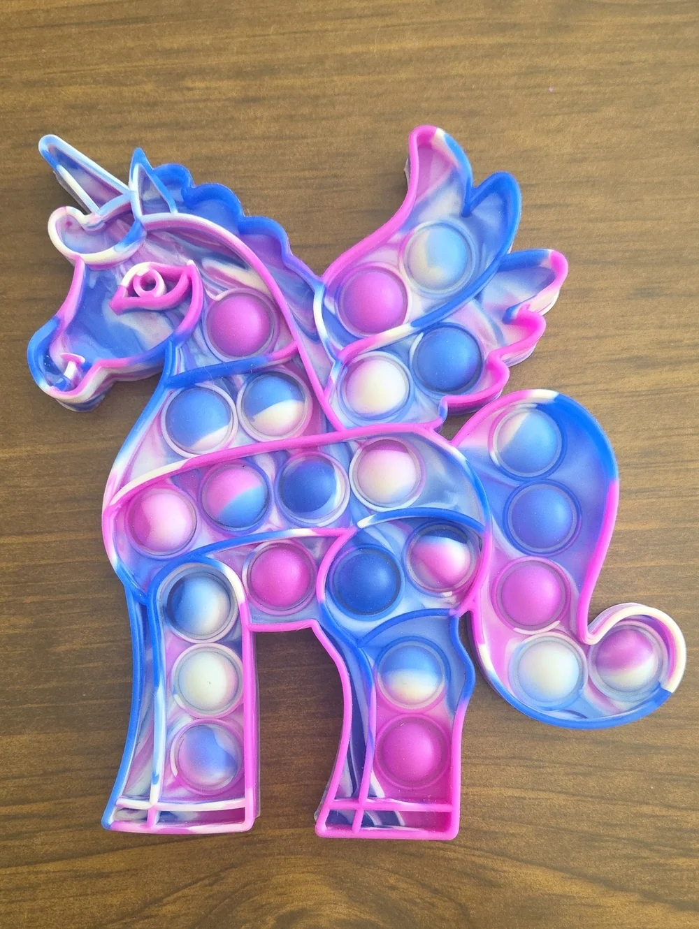 Unicorn Pop-It Sensory Fidget Toy - Pink & Blue